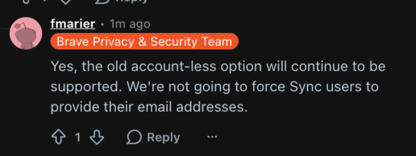Old option available.