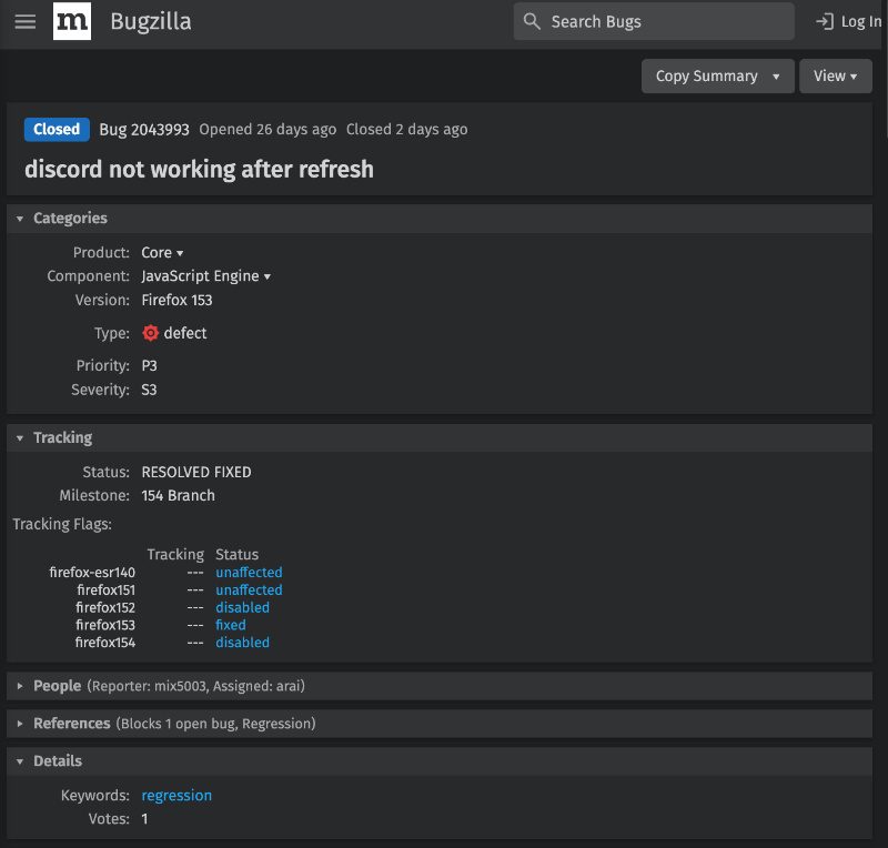 Discord fix.