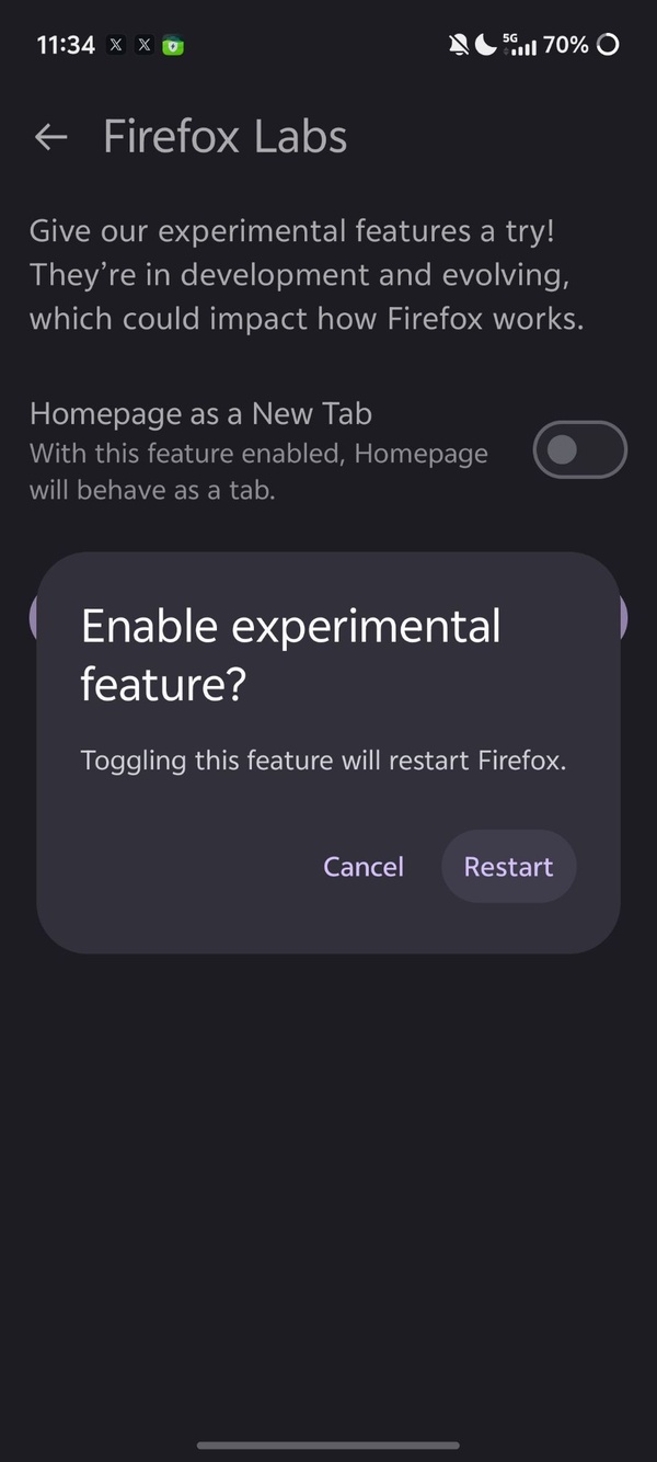 Experimental feature.
