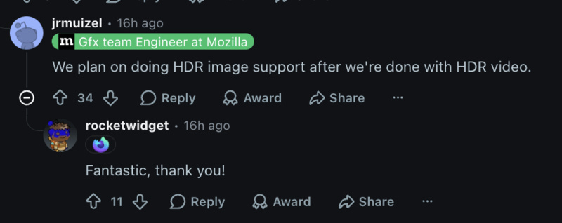 HDR for images.