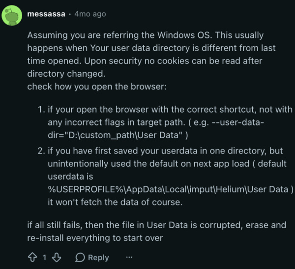 Windows Helium issue.