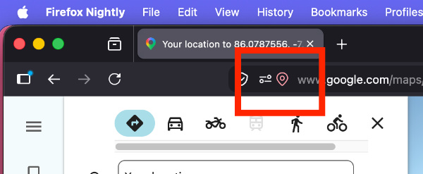 Location in use Firefox.