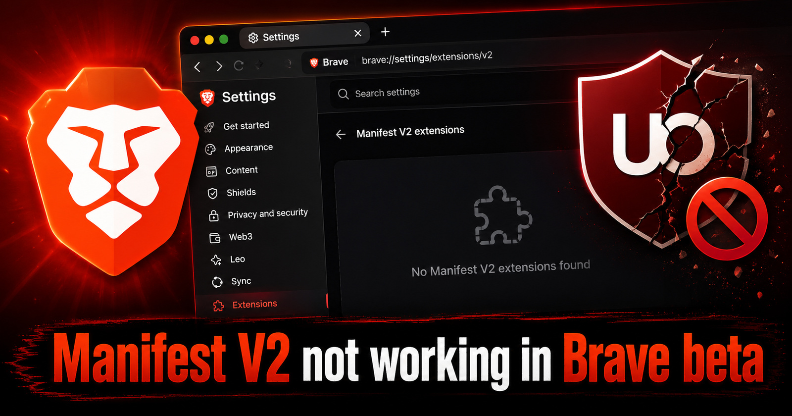Is Brave giving up on Manifest V2? Here's what the latest Beta tells us