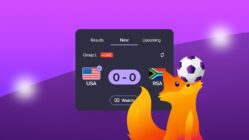 Firefox gets live sports, weather, timer, & clock widgets on New Tab page, just in time for the World Cup