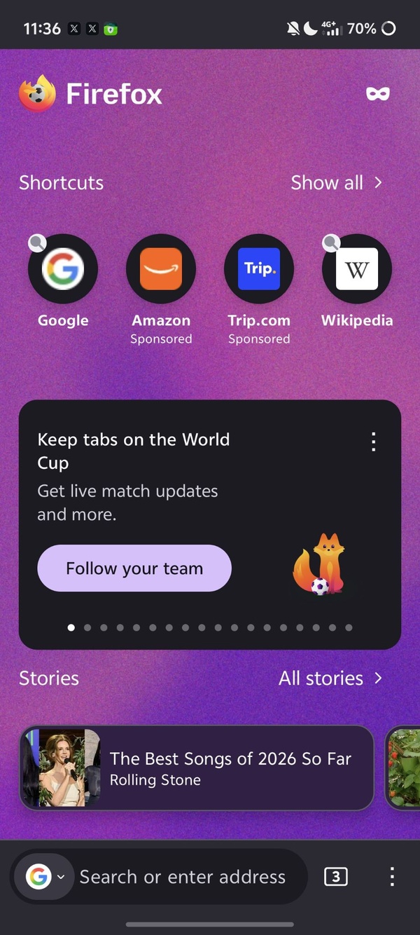 New Tab after restart.
