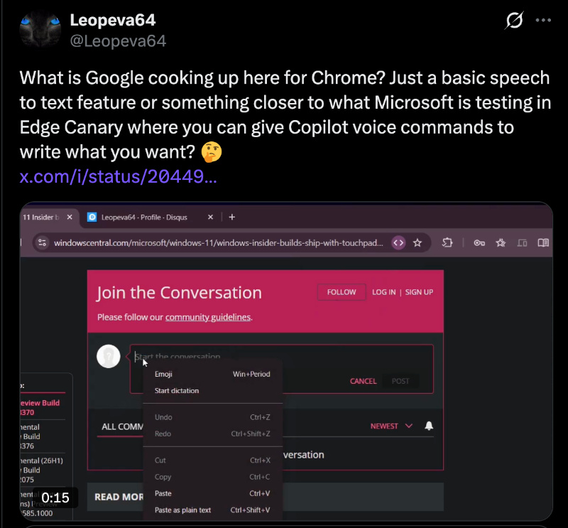 Old Leopeva tweet.