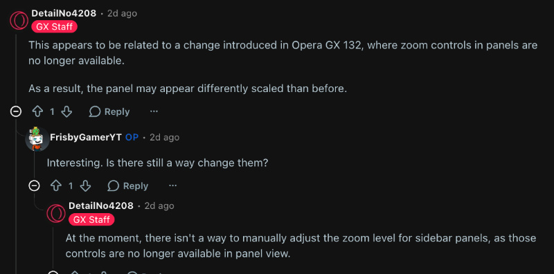 No option to change.