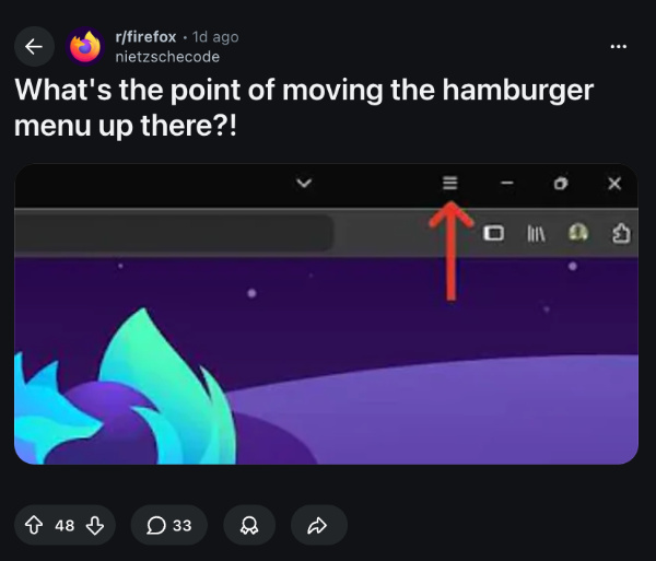 Firefox hamburger menu.