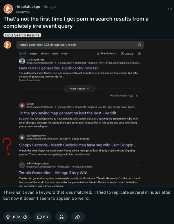 Reddit post.