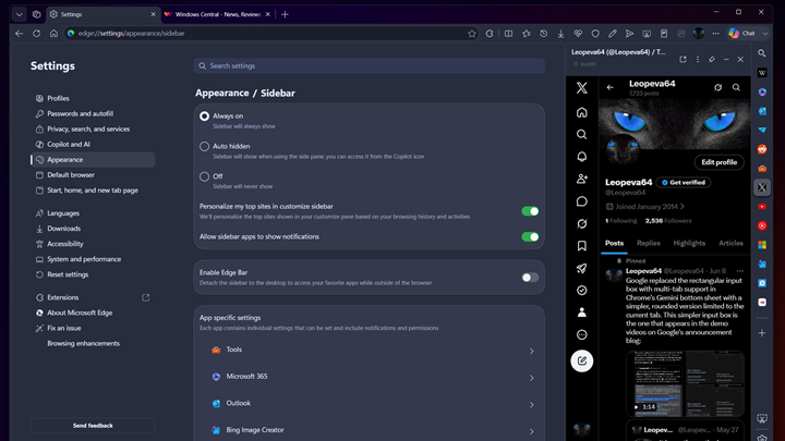 Restore-Microsoft-Edge-sidebar-app-list-3