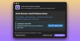 Orion Browser v1.1 launches with native Containers and custom window borders