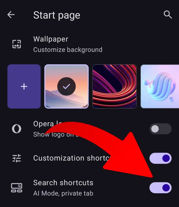 opera-ai-mode-private-tab-shortcut