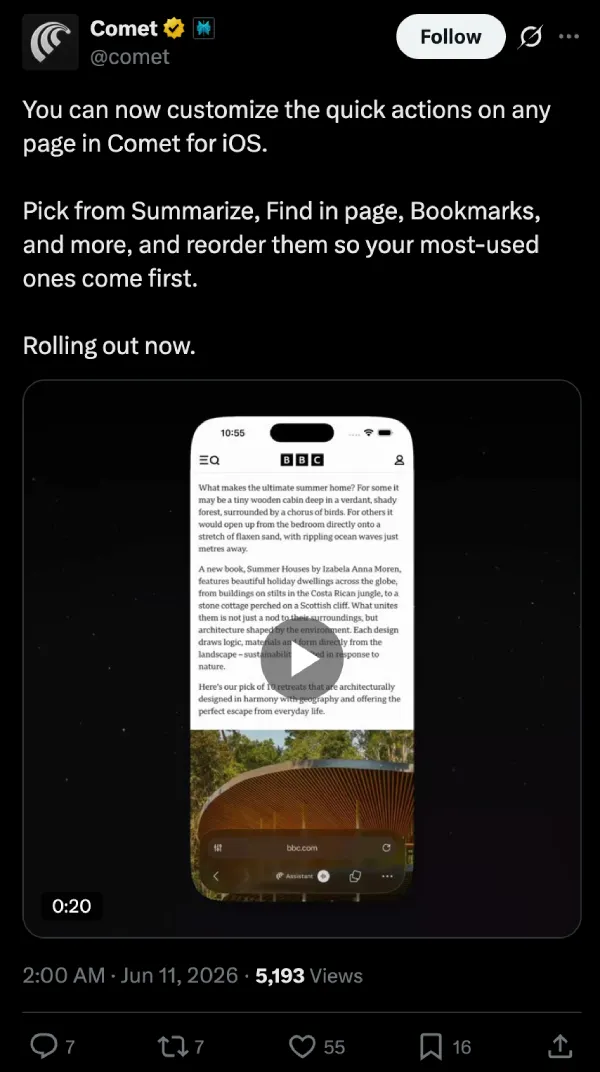 perplexity-comet-ios-new-update-post-x