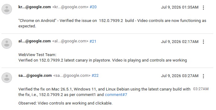 Chrome-150-video-controls-broken