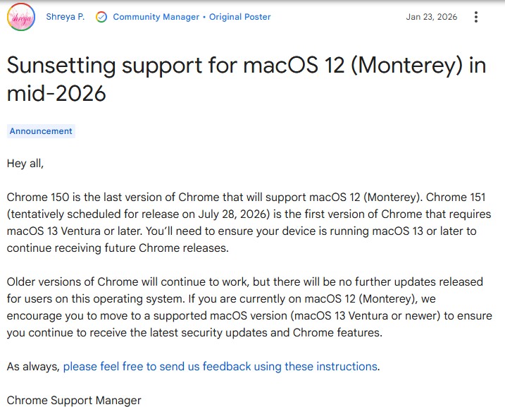Chrome-151-ends-support-for-macOS-Monterey