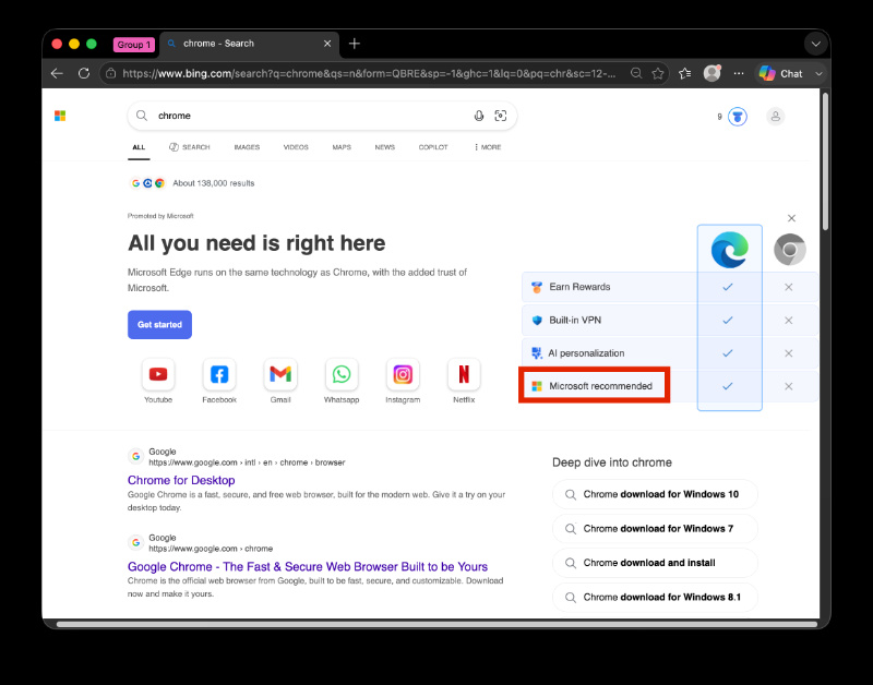 Reasons to switch to Edge.