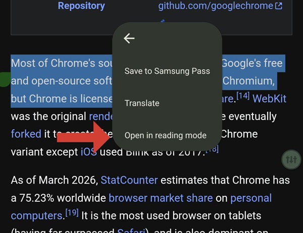 Chrome-for-Android-options
