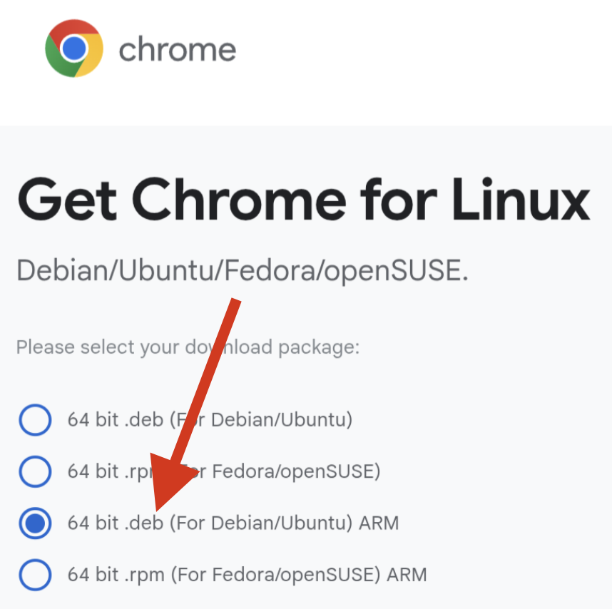 Chrome Linux.