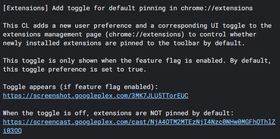 Chrome-pinning-extensions