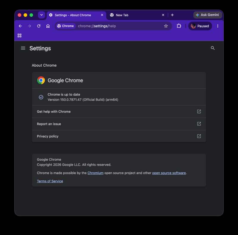 Chrome stable version.