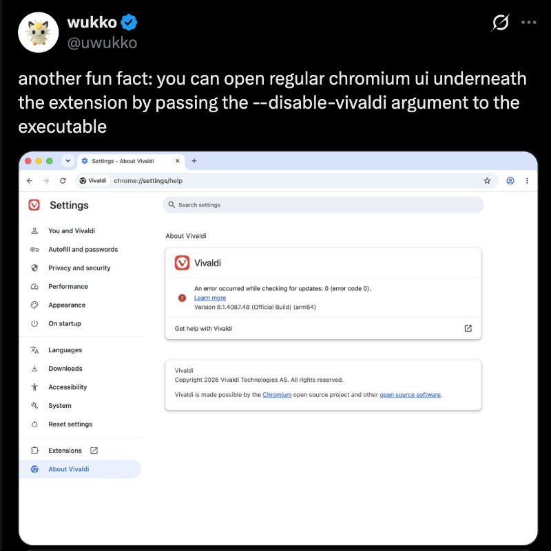 Disable.