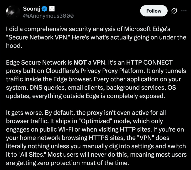 VPN security issues.