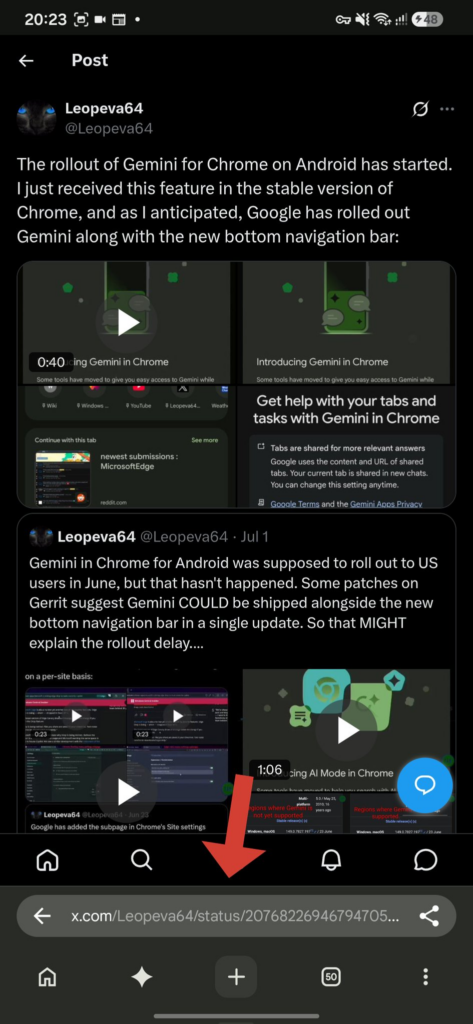 Google-Chrome-for-Android-bottom-navigation-bar-tested