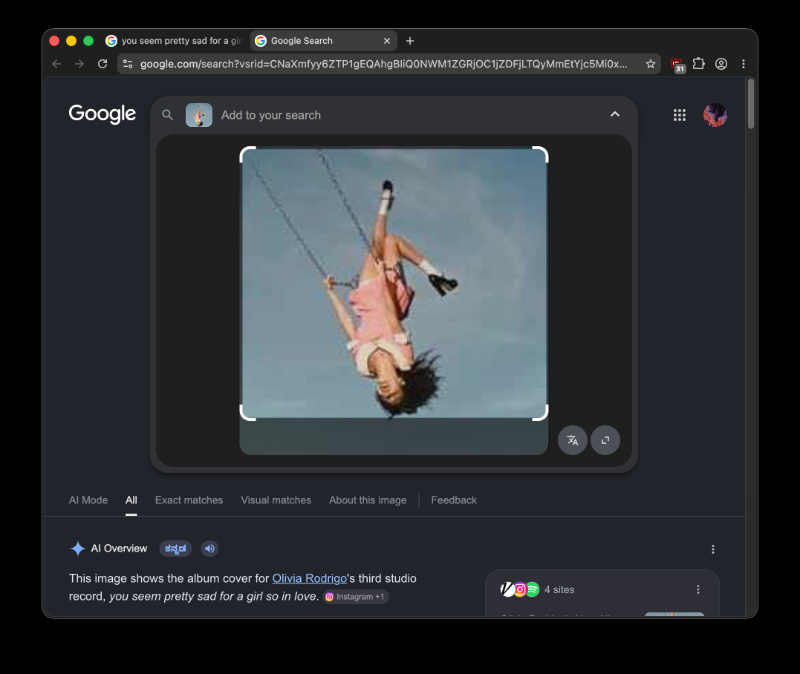 Reverse image search.