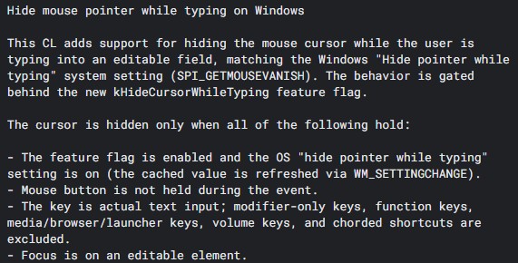 Hide-mouse-pointer-while-typing-on-Windows