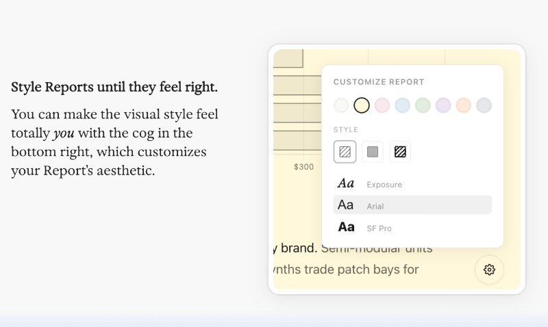 Style reports.