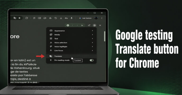 Google is testing a translate option for Chrome’s Reading Mode in Canary