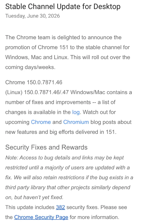 chrome-update-150-151-release