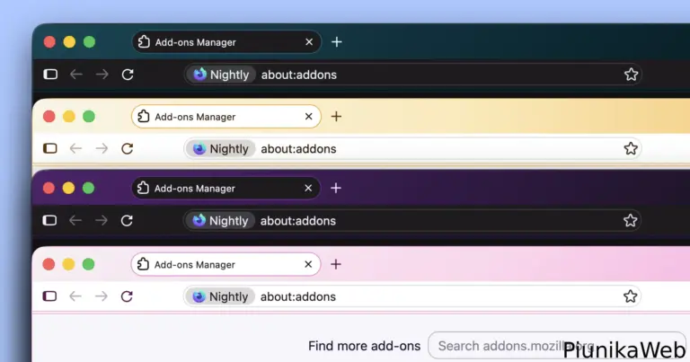 Firefox now has gradient themes and new widgets in Nightly