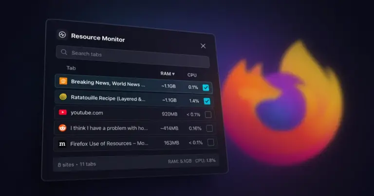 Firefox is building a tool to show which tabs are slowing you down
