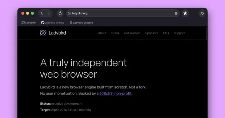 Ladybird browser takes another big leap with downloads, history, and sandboxing