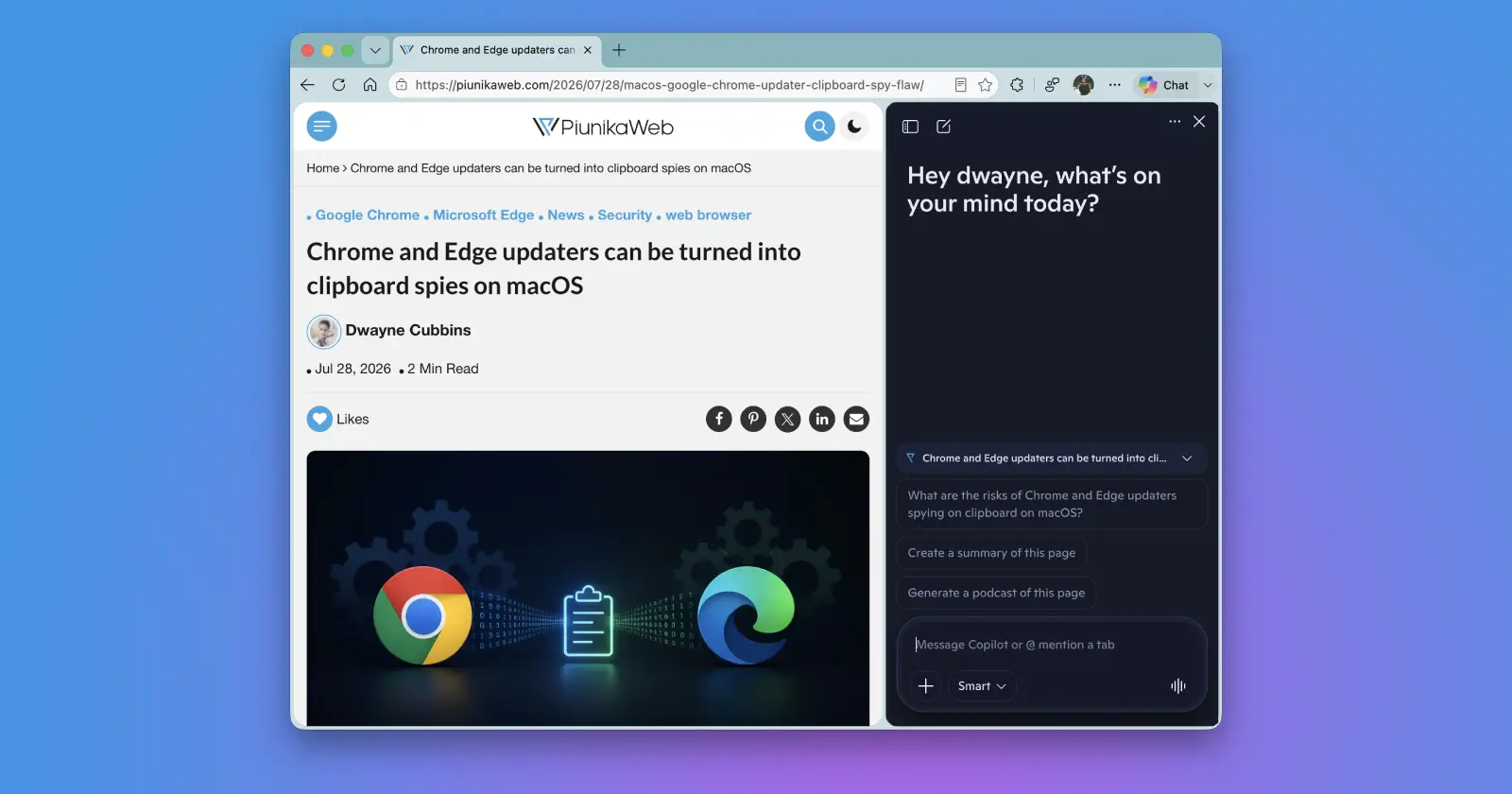 Edge’s Copilot branding could get a visual update in a future release