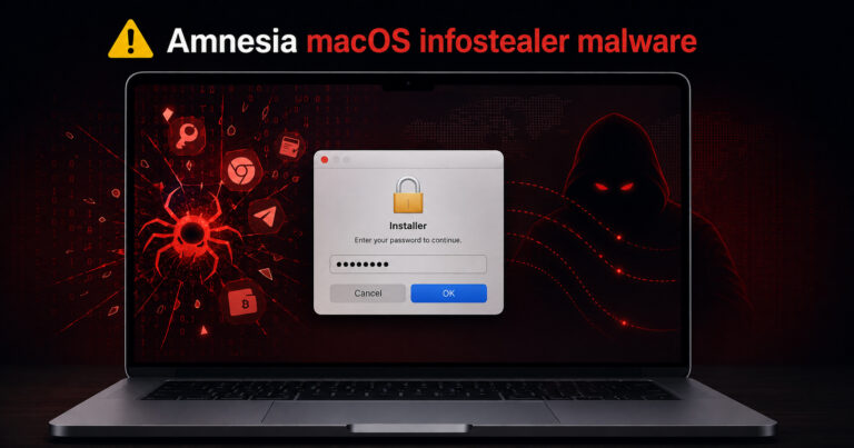 Researchers uncover AmnesiaStealer malware which steals Keychain, Apple Notes and Crypto wallets on macOS