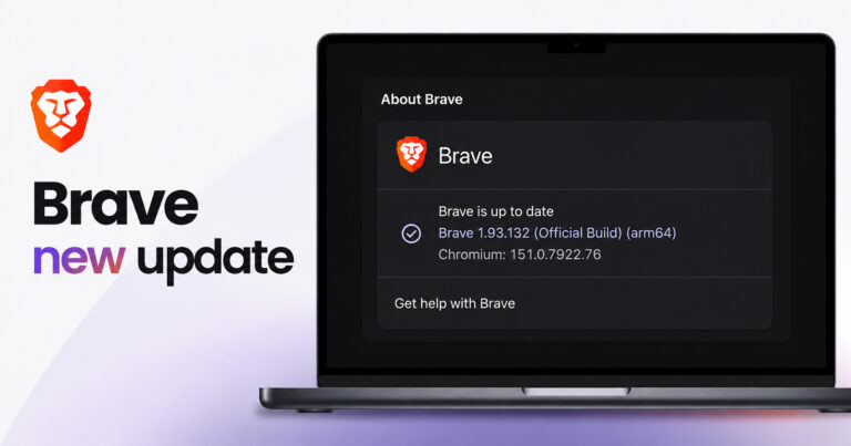 Brave update v1.93.132 brings security fixes and Chromium 151 update