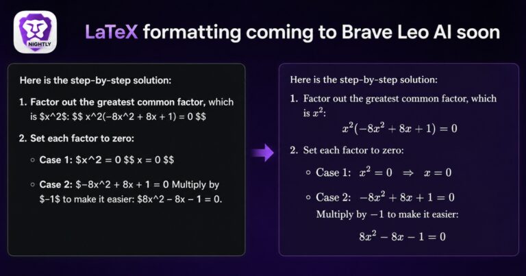 Brave’s Leo AI is about to deliver a major formatting upgrade for students
