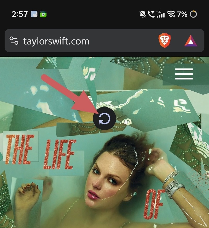 Brave Pull to refresh.