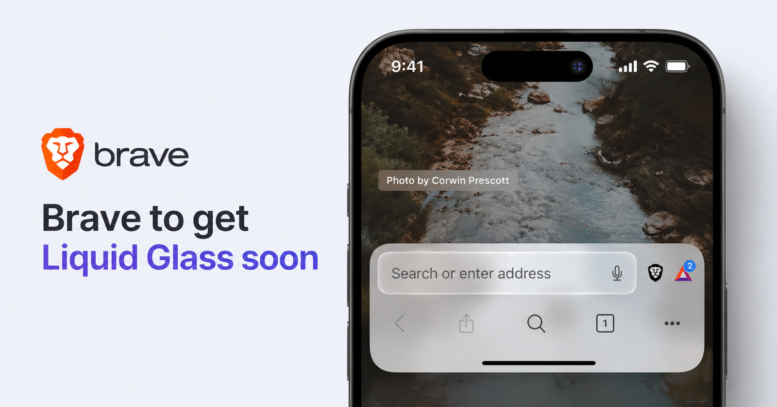 Brave is finally working on Liquid Glass for the iOS app