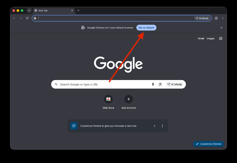 Chrome beta.