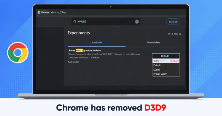 The Chrome flag that fixed blurry videos for some people has been removed
