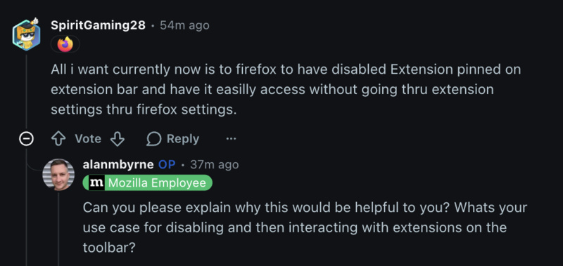 Disable pinned extensions.