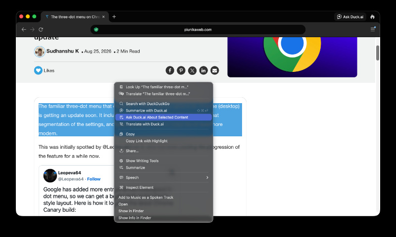 DuckDuckGo desktop.