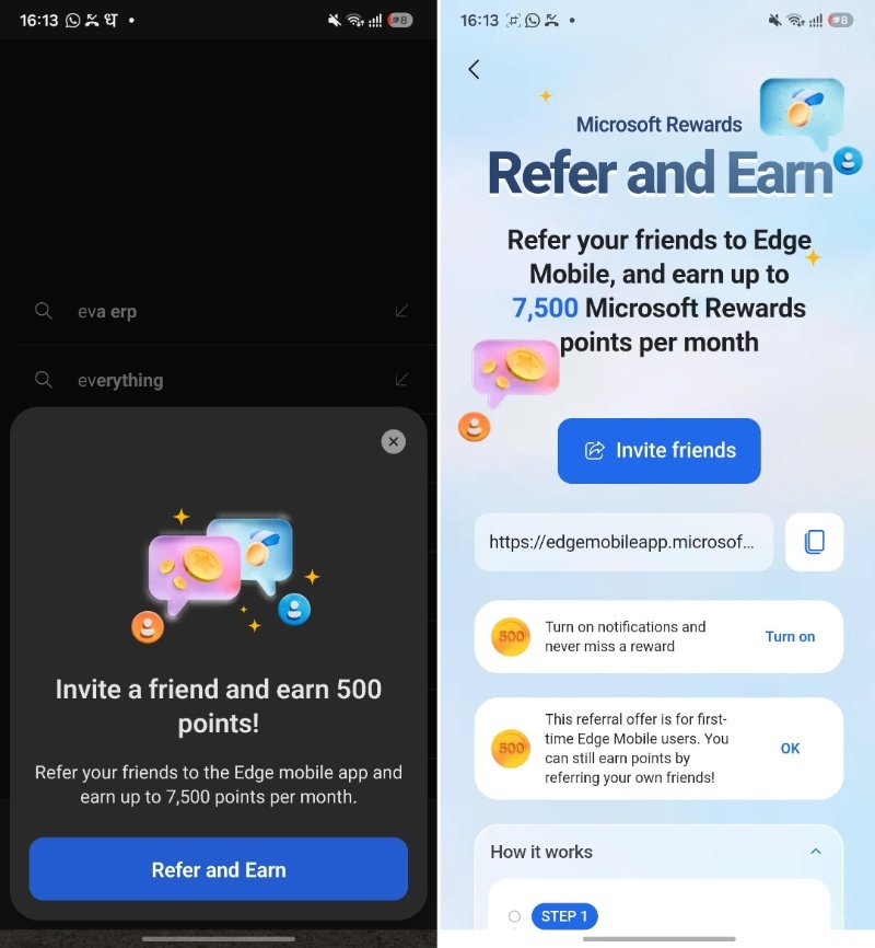 Edge reward program.