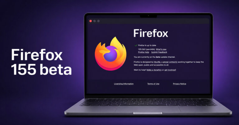 Latest Firefox 155 beta displays blocked trackers in address bar, and brings faster page loads