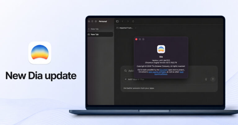 Dia update formally introduces workspace switching, brings overall stability improvements
