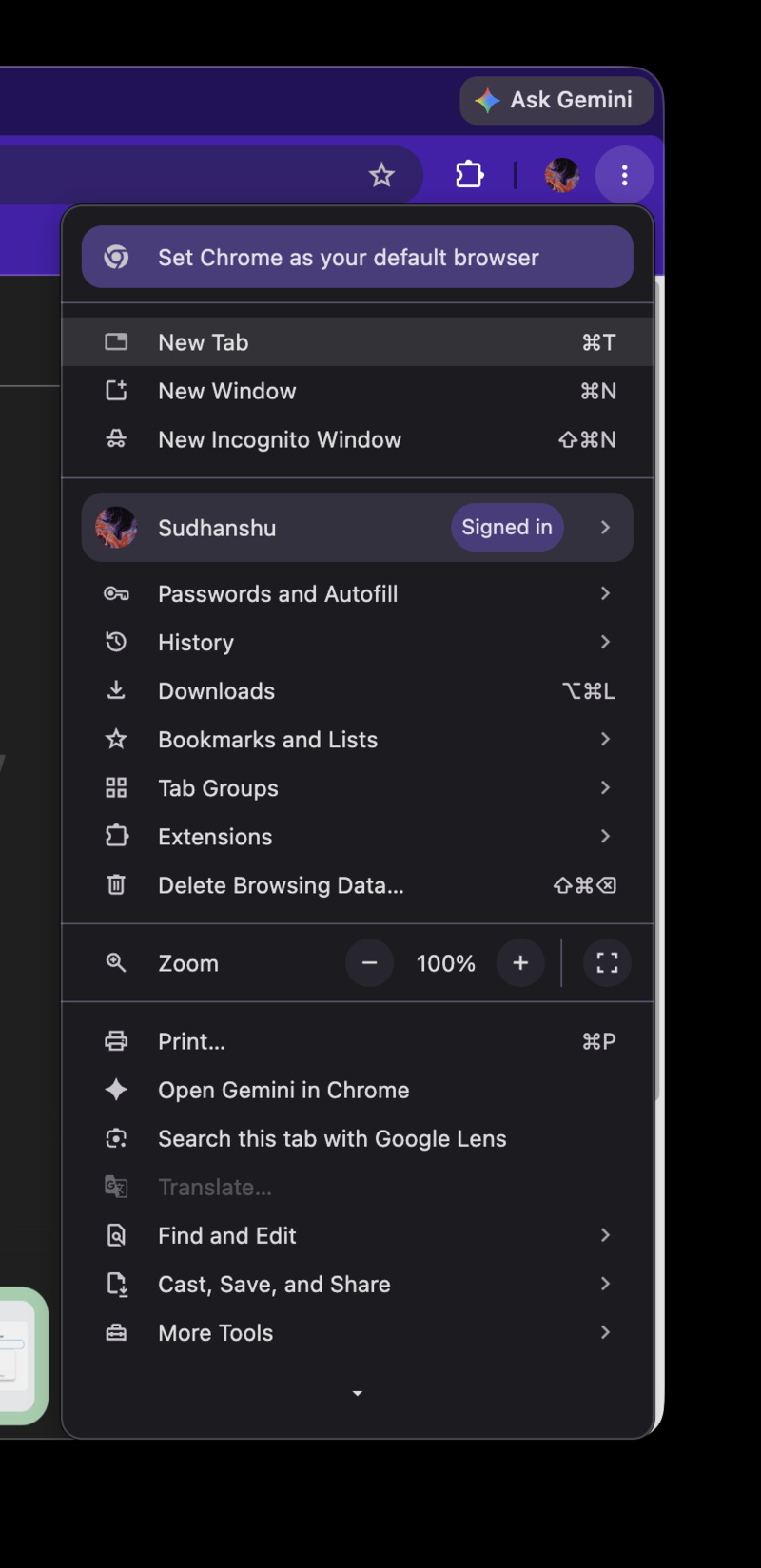 Old Chrome UI.