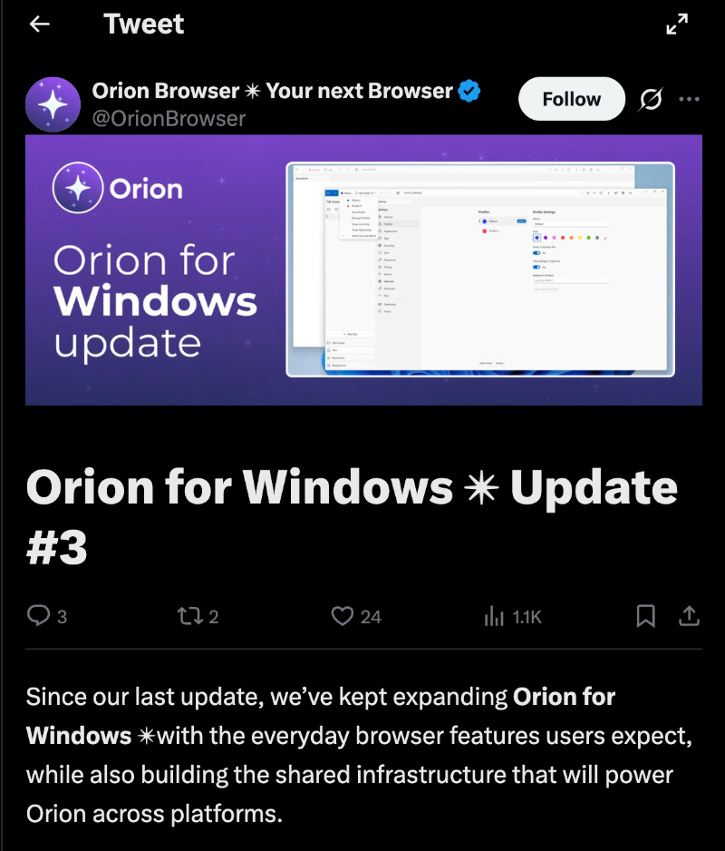 Orion article.